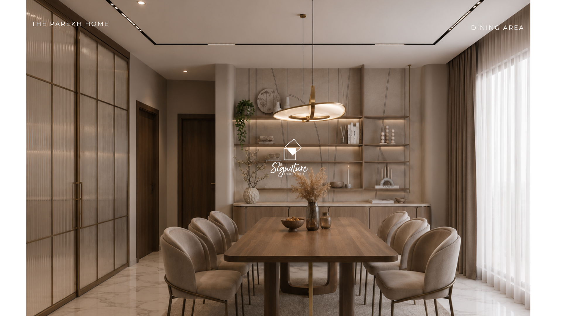 Premium interior design project by The Signature Design Studio Bangalore