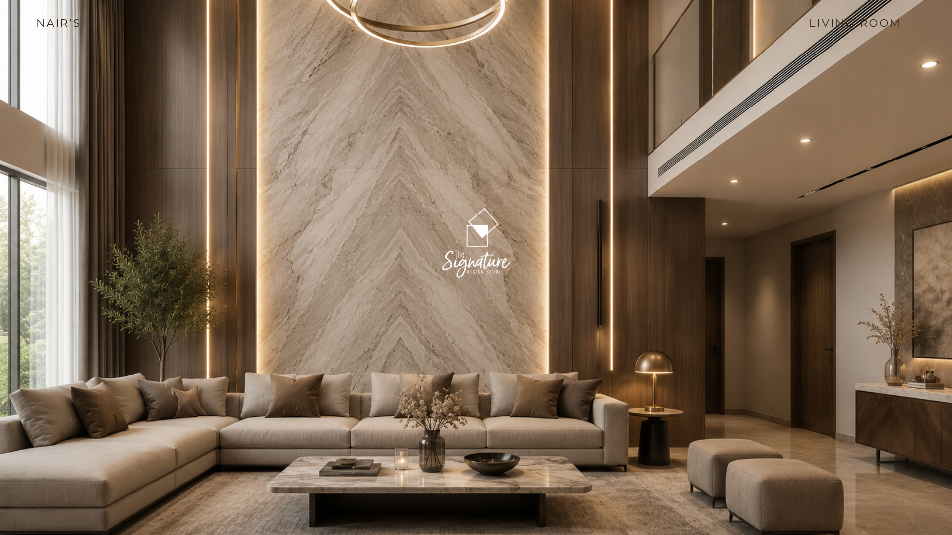 Modern minimalist interior design